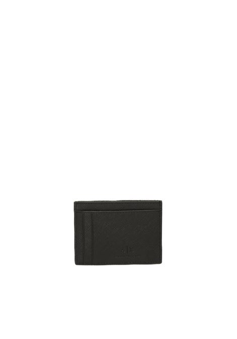 portafoglio logo nero ARMANI EXCHANGE | XM000169AF12702-UC001